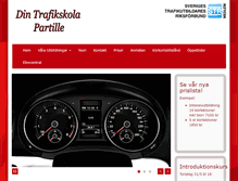 Tablet Screenshot of dintrafikskolapartille.se